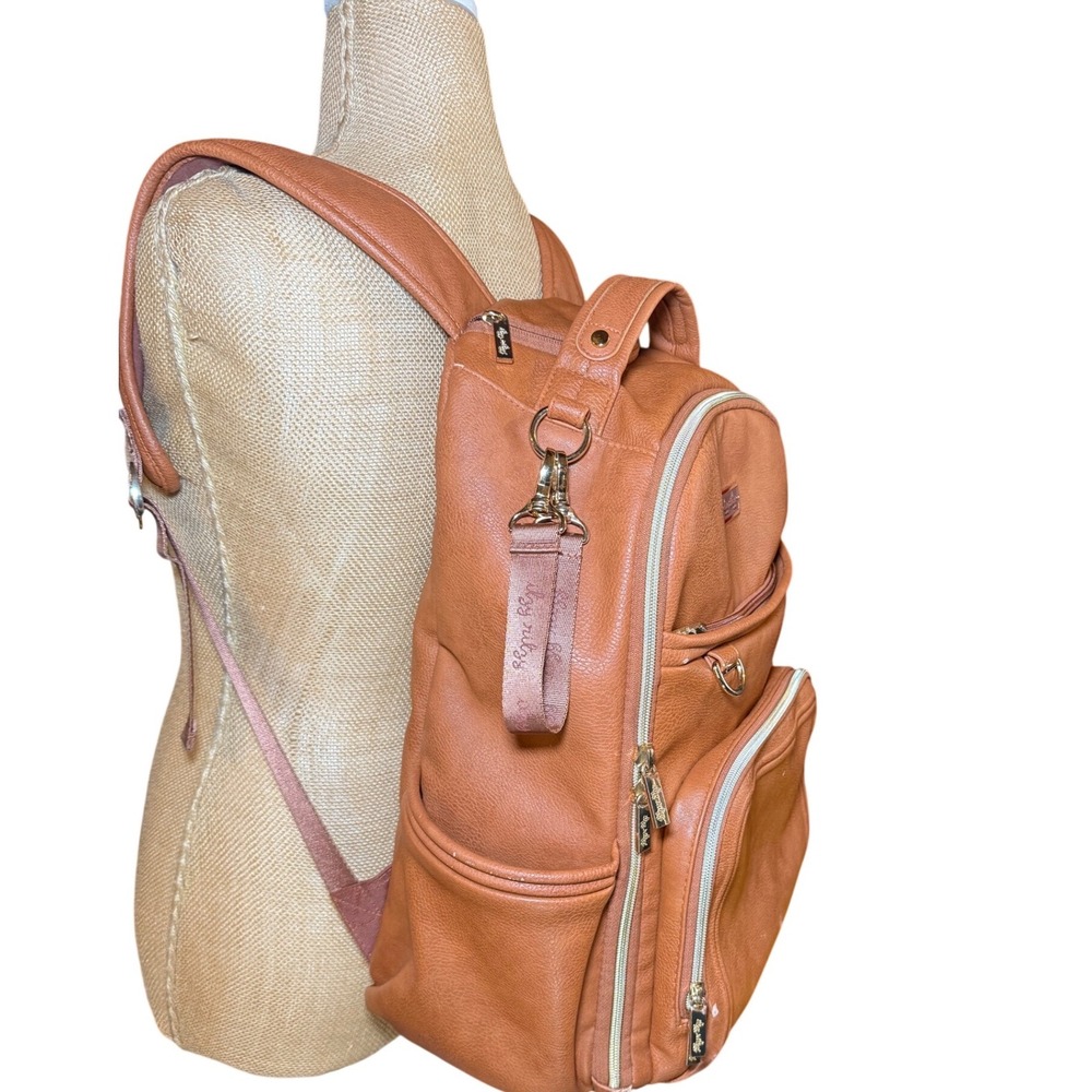 Itzy Ritzy Tan Convertible Diaper Backpack - Picture 7 of 16
